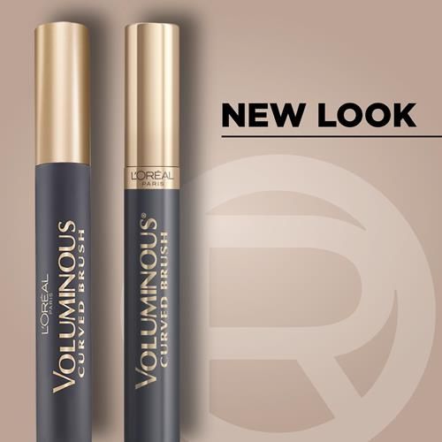 Loreal Paris Makeup Voluminous Original Curved Brush Mascara, Black, 0.28 Fl Oz