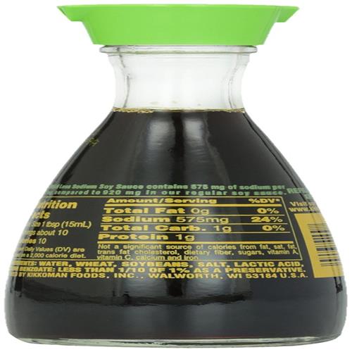 Kikkoman Lite Soy Sauce, Cruet, 5 Oz