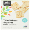 Whole Foods Market Thin Wheat Squares Baked Crackers, 8 Ounce