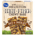 Kroger Oats & Chocolate Chewy Fiber Granola Bars 5 ct