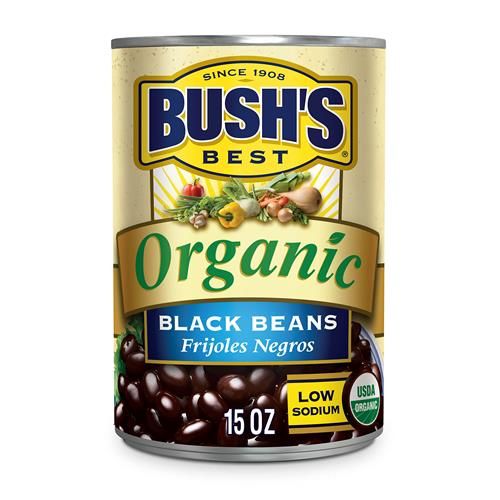 Bushs Best Organic Black Beans 15 Oz