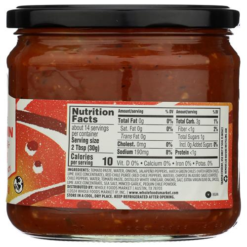 Whole Foods Market Chile Pequin Salsa, 15.25 Oz