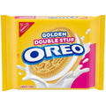 Oreo Double Stuf Golden Sandwich Cookies, Family Size, 18.71 Oz