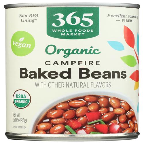 Whole Foods Market Organic Baked Beans, Campfire Style, 15 Ounce