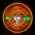 Gilmore Gasoline Blu Green Neon Signs Light