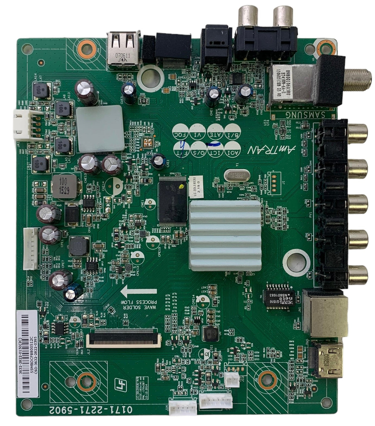 Sharp 9LE363228220395 (3632-2822-0150) Main Board for LC-32LE653U