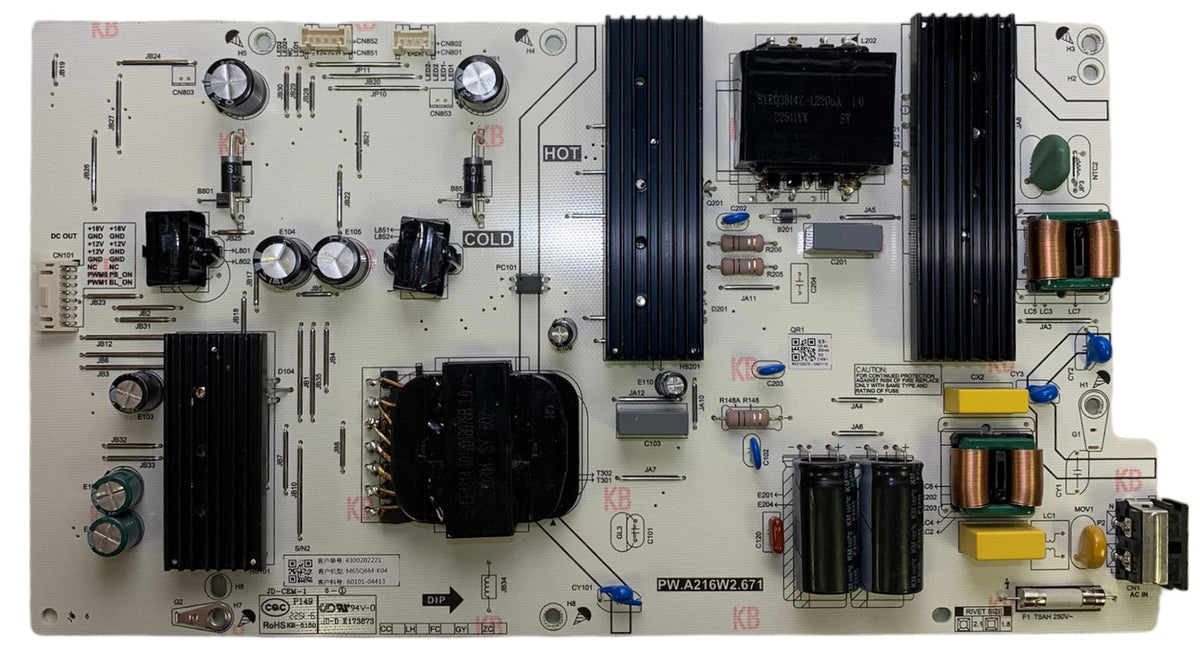 Vizio 60101-04413 Power Supply for M65Q6M-K04