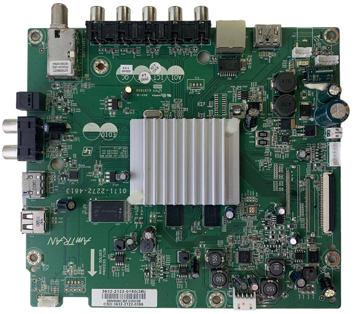 Vizio 3632-2122-0150 (0171-2272-4813) Main Board for E320i-A0