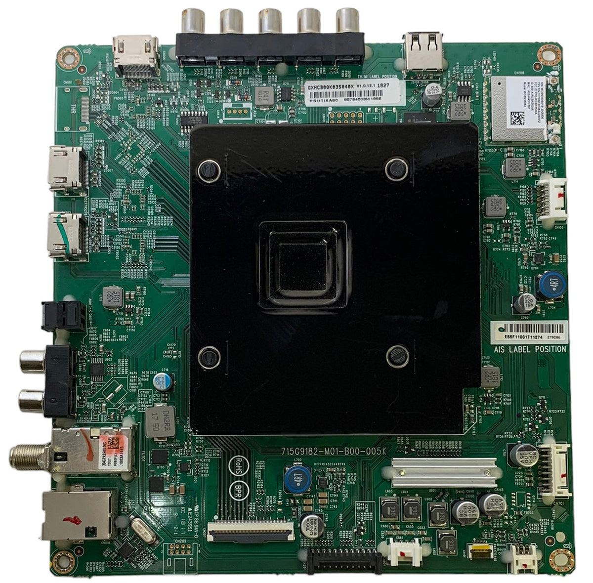 Vizio 756TXHCB0QK035 Main Board for E55-F1 (with LTMWWUKU, LTMWWUMU Serial)