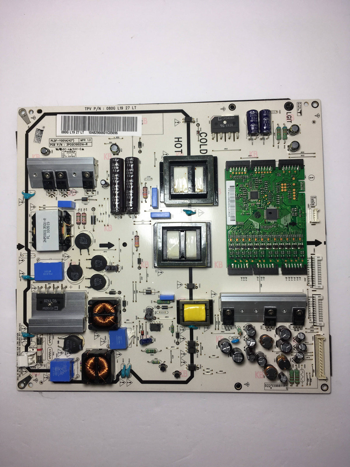 Vizio 080GL1927LT (3PCGC10021A-R) Power Supply / LED Board