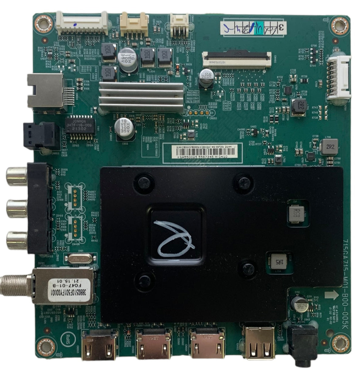Insignia 756TXKCB02K078010X Main Board for NS-55F301NA22 REV A