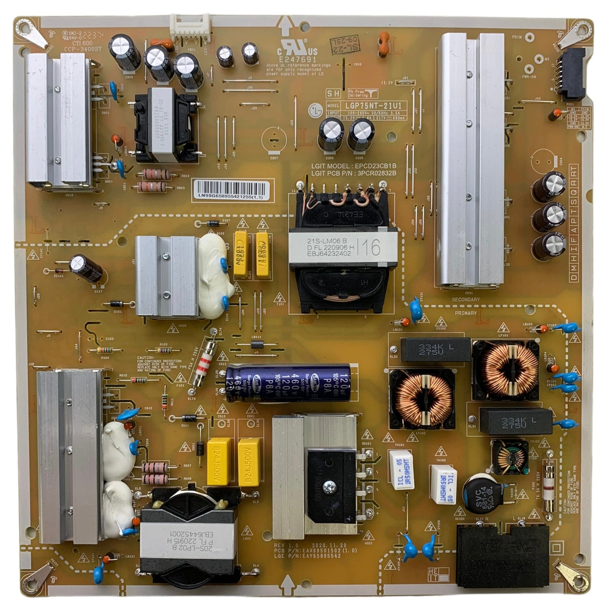 EAY65895542 LG Power Supply/LED Driver Board