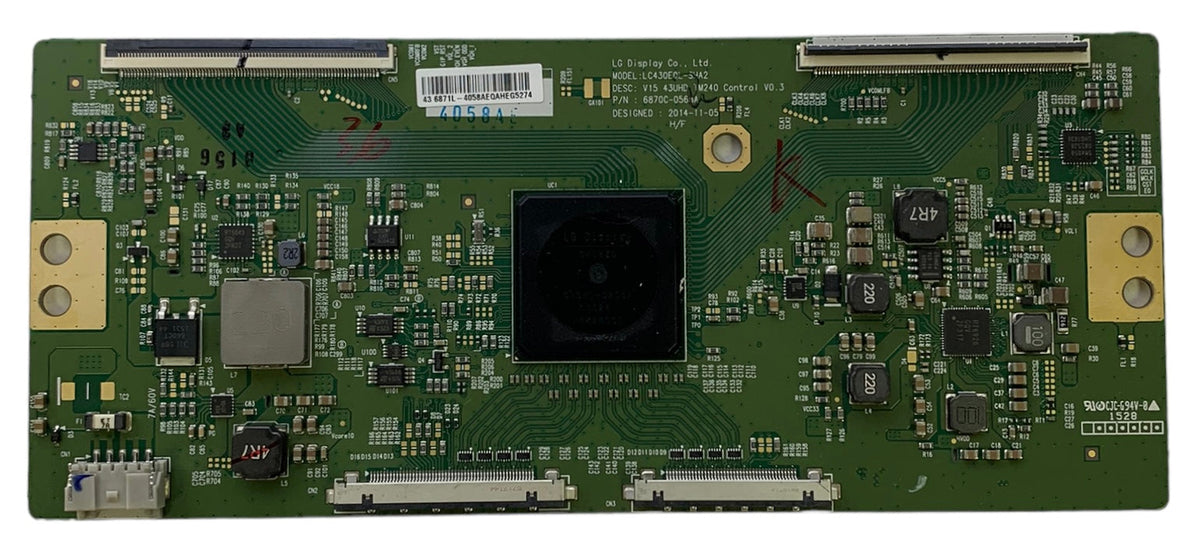 Sony 6871L-4058A (6870C-0568A, LC430EQL-SHA2) T-Con Board for XBR-43X830C