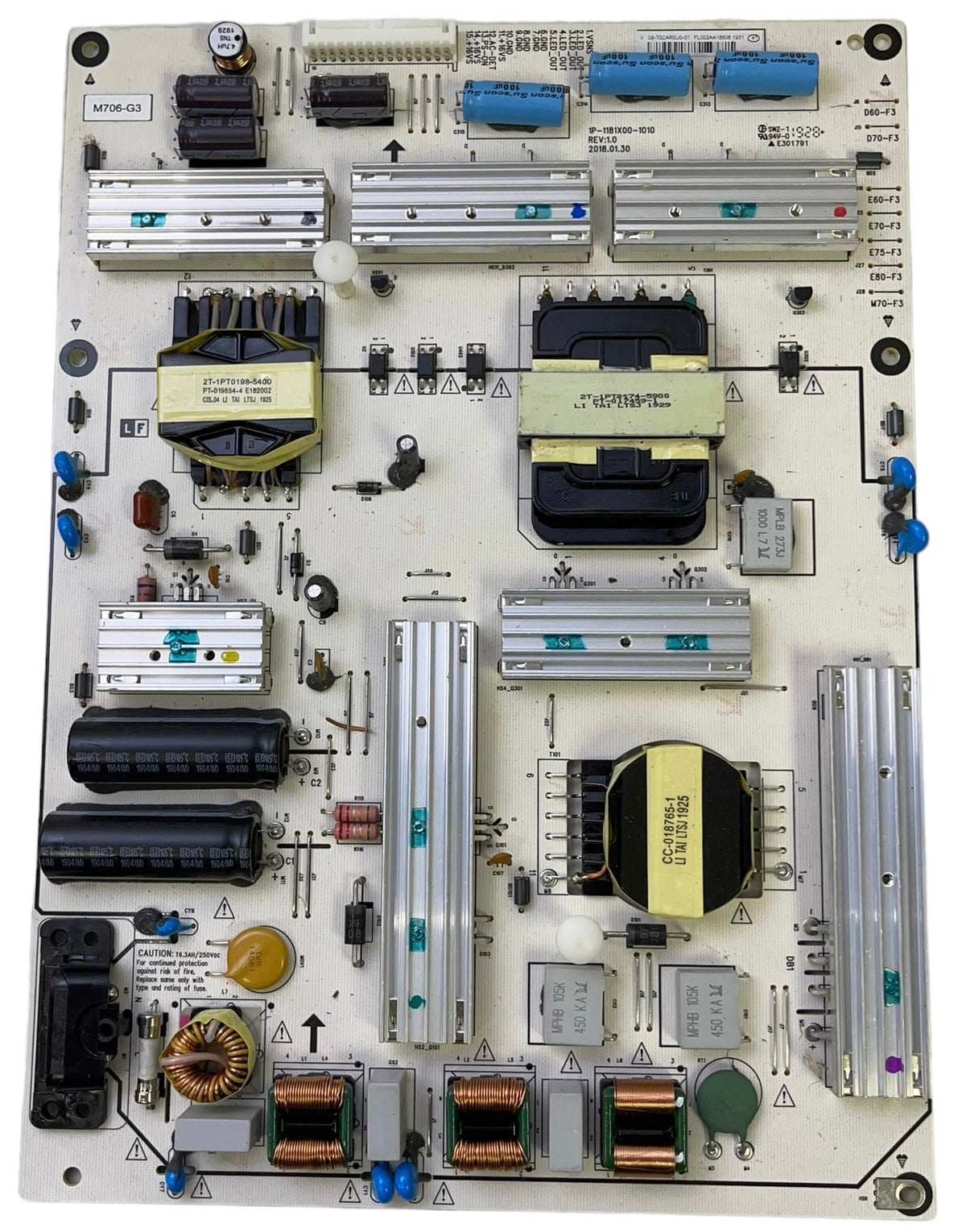 Vizio 09-70CAR0U0-01 Power Supply / LED Board