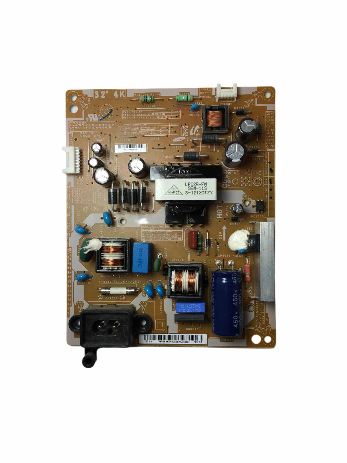 Samsung BN44-00492A Power Supply / LED Board