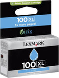 New, Pre-Owned - Lexmark 14N1093 100XL Cyan Ink Cartridge