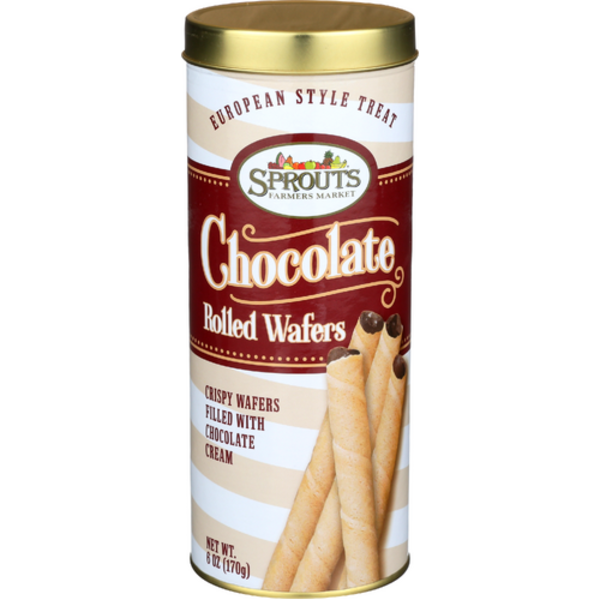 Sprouts Chocolate Rolled Wafers