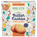 Sprouts Lemon Almond Pure Butter Cookies 4 Pack