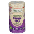 Sprouts Organic Unsalted Brown Rice Cakes
