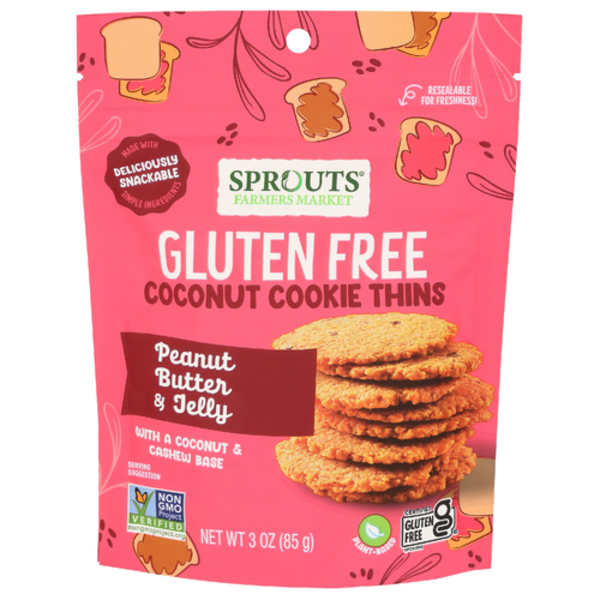 Sprouts Peanut Butter  Jelly Coconut Cookie Thins