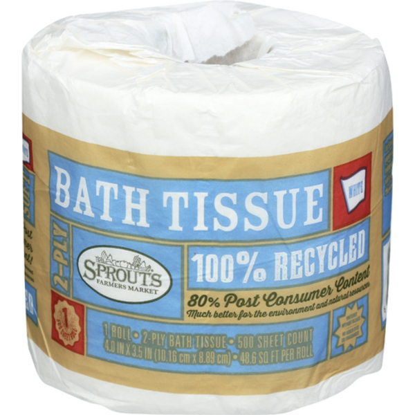 Sprouts Bath Tissue 2 Ply 1 Roll