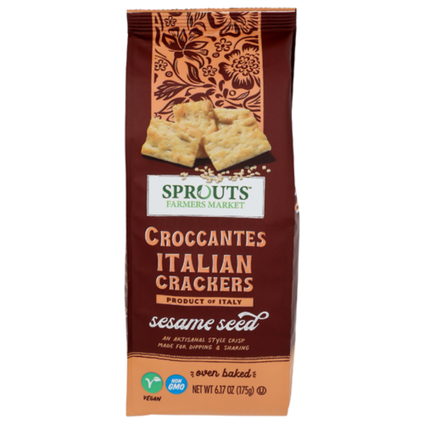 Sprouts Sesame Seed Croccantes Italian Crackers