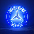Mercedes Benz Auto Car Logo Neon Signs