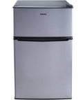 Galanz 3.1 Cu ft Two Door Mini Fridge with Freezer, Stainless, Estar