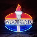 Torch with Standard Gasoline Neon Light Sign