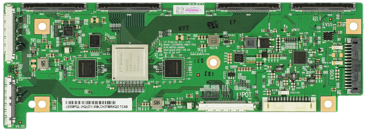 6871L-6894C LG T-Con Board, 6870C-09088, LE650PQL, OLED65C2PUA, OLED65C3PUA